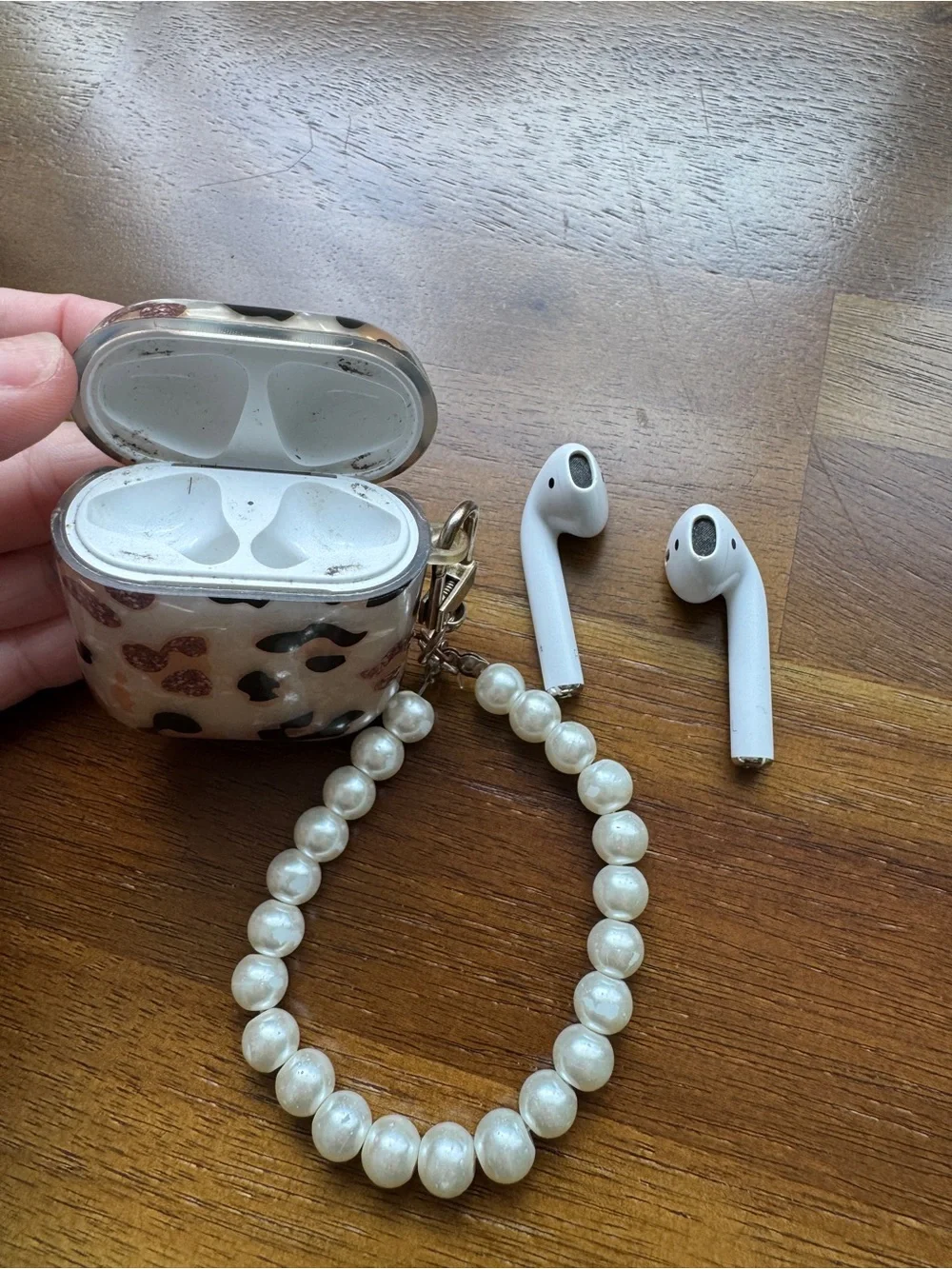Apple AirPods First Generation with Leopard Case